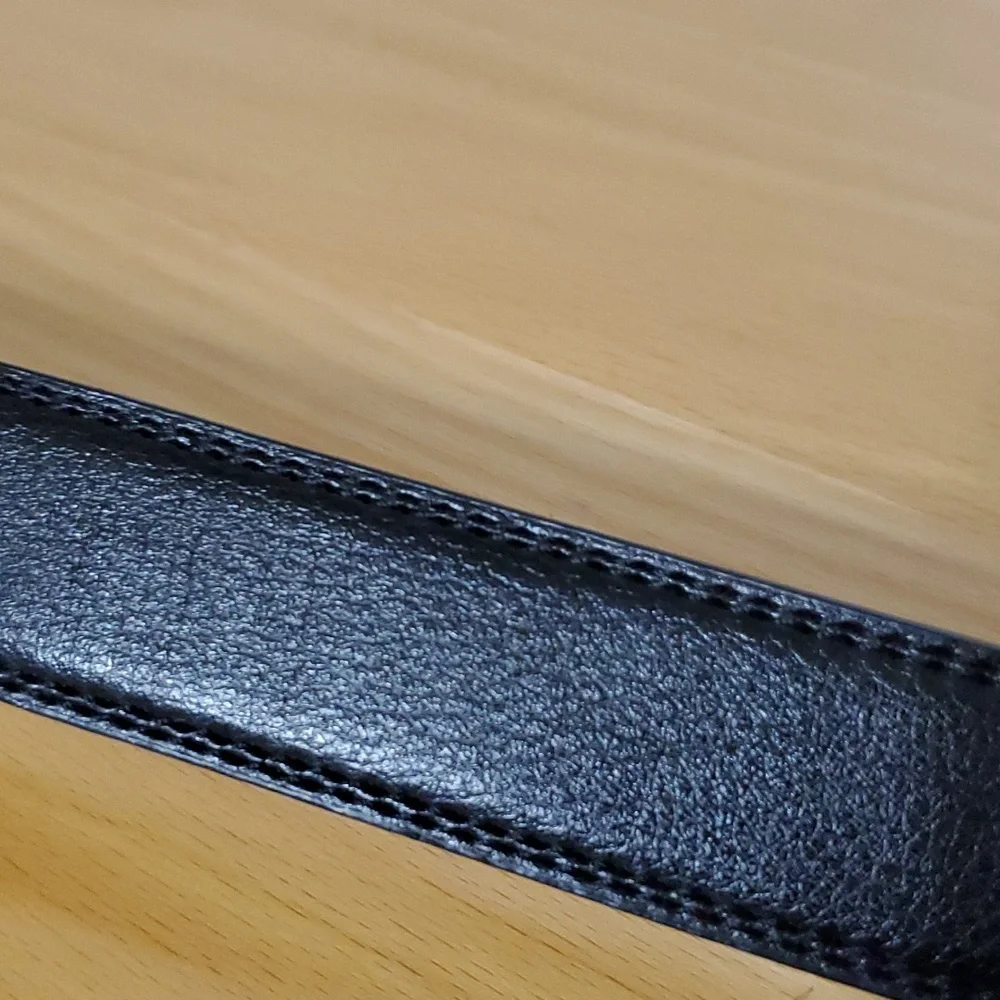 Comfort Click Black Adjustable Leather Belt